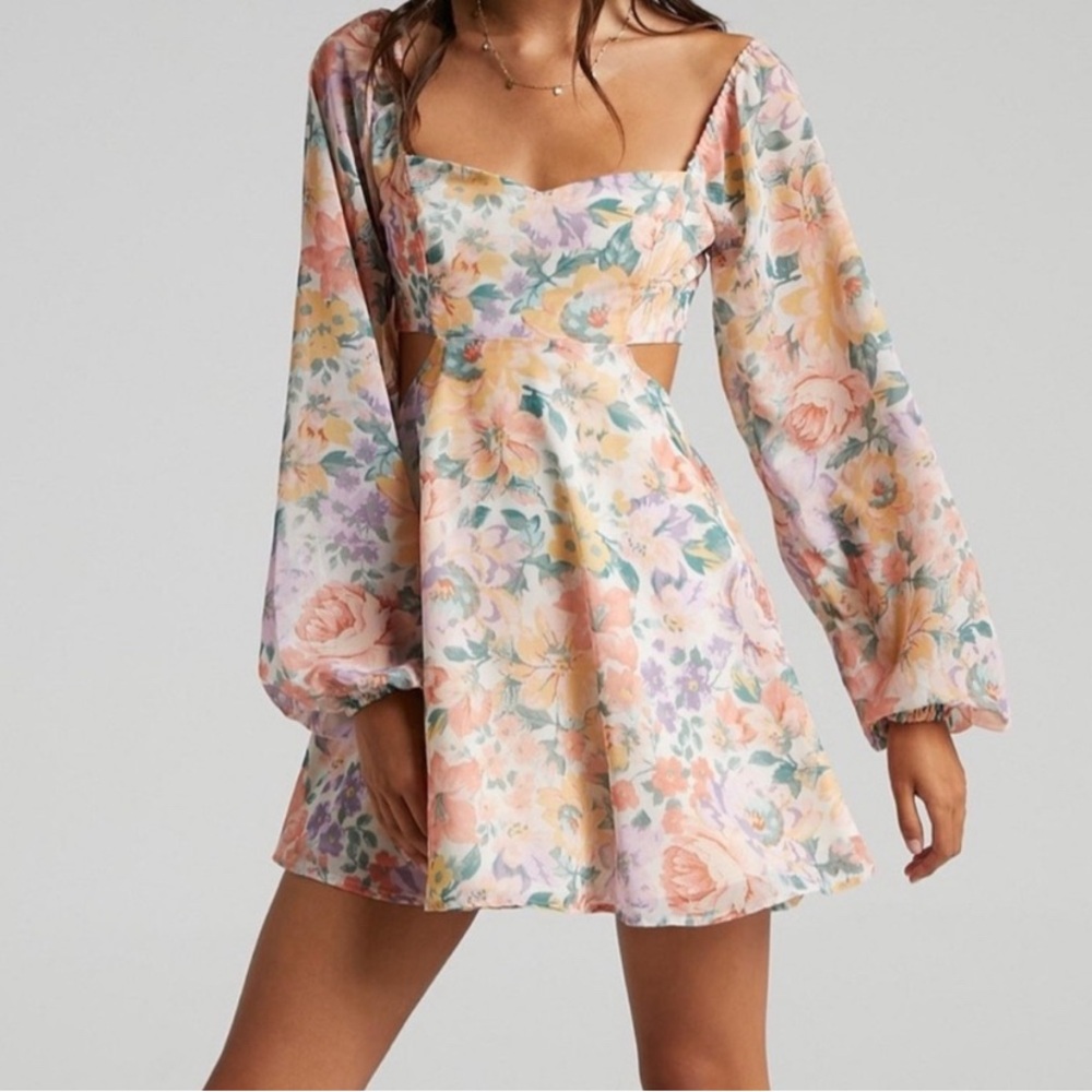 Floral Long Sleeve Dress